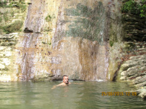 Плесецкие водопады - купание