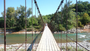 Подвесной мост через Белую в Каменномостском