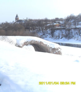 Остатки старого моста в Смоленске