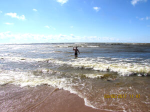 На Финском заливе в поселке Репино